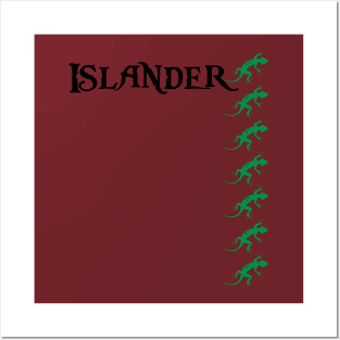 Islander Gecko Posters and Art